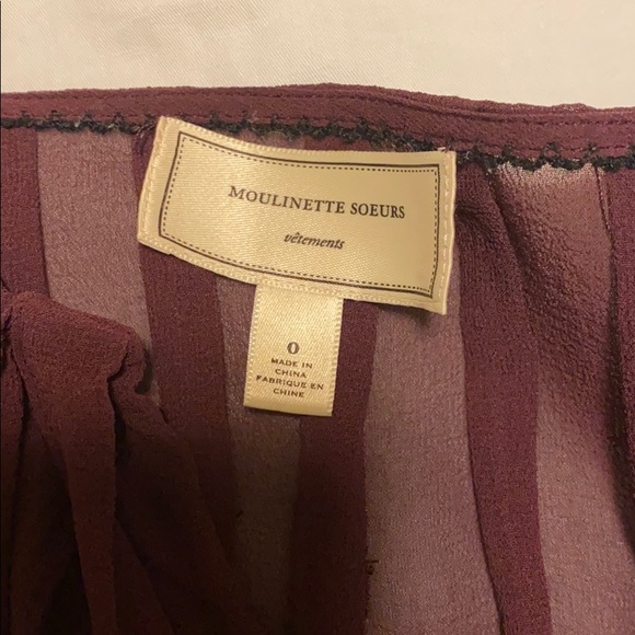 Anthropologie Purple Silk Blouse Top - Picture 8 of 8